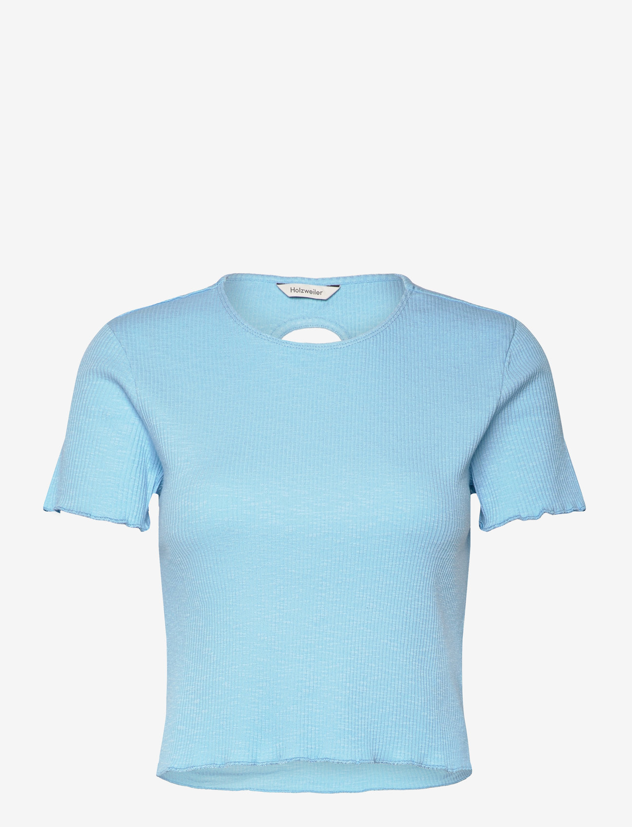 HOLZWEILER - Tree Cropped Tee - crop tops - blue - 0