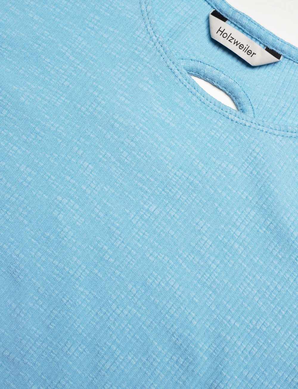 HOLZWEILER - Tree Cropped Tee - crop tops - blue - 2