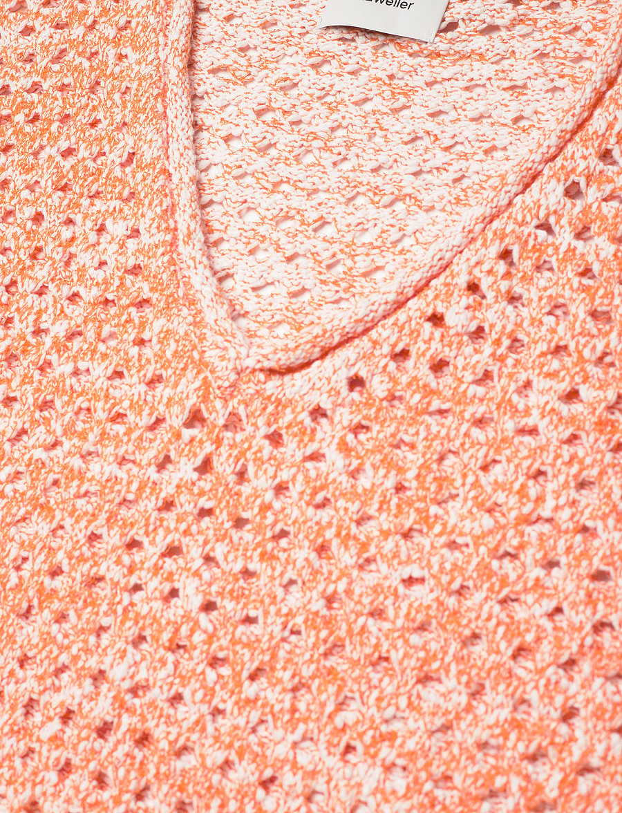 HOLZWEILER - Frida Crochet Dress - knitted dresses - orange mix - 5