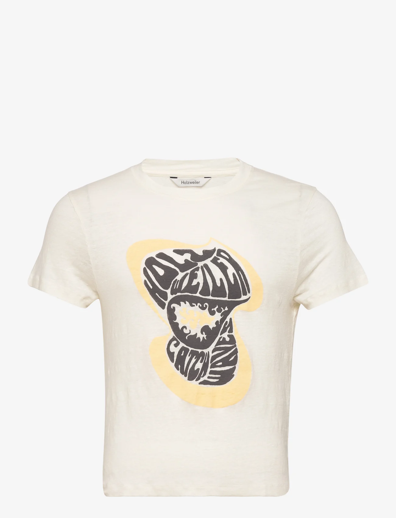 HOLZWEILER - Pallas Surf Tee - kortärmade t-shirts - ecru - 0