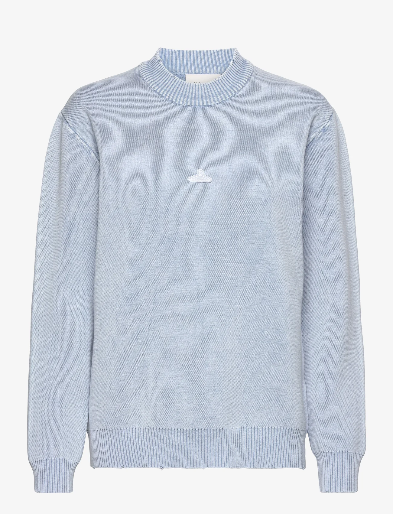 HOLZWEILER - W. Hanger Knit Crew - sportiska stila džemperi un džemperi ar kapuci - lt. blue - 0