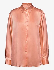 HOLZWEILER - Blaou Silk Shirt - langærmede skjorter - pink - 0