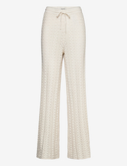 Thiril Crochet Knit Trousers - WHITE