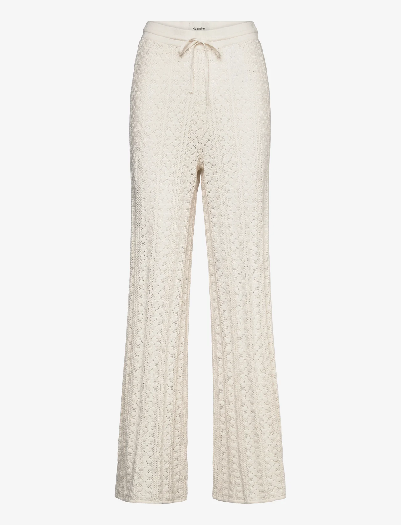 HOLZWEILER - Thiril Crochet Knit Trousers - bukser - white - 0