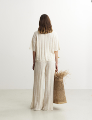 HOLZWEILER - Thiril Crochet Knit Trousers - dzwony - white - 5