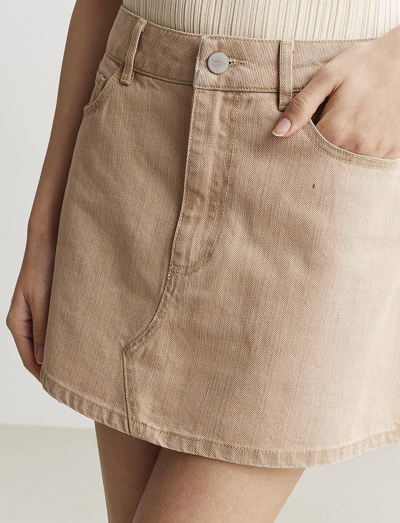 HOLZWEILER - Pluto Denim Skirt - denimnederdele - lt. brown - 3