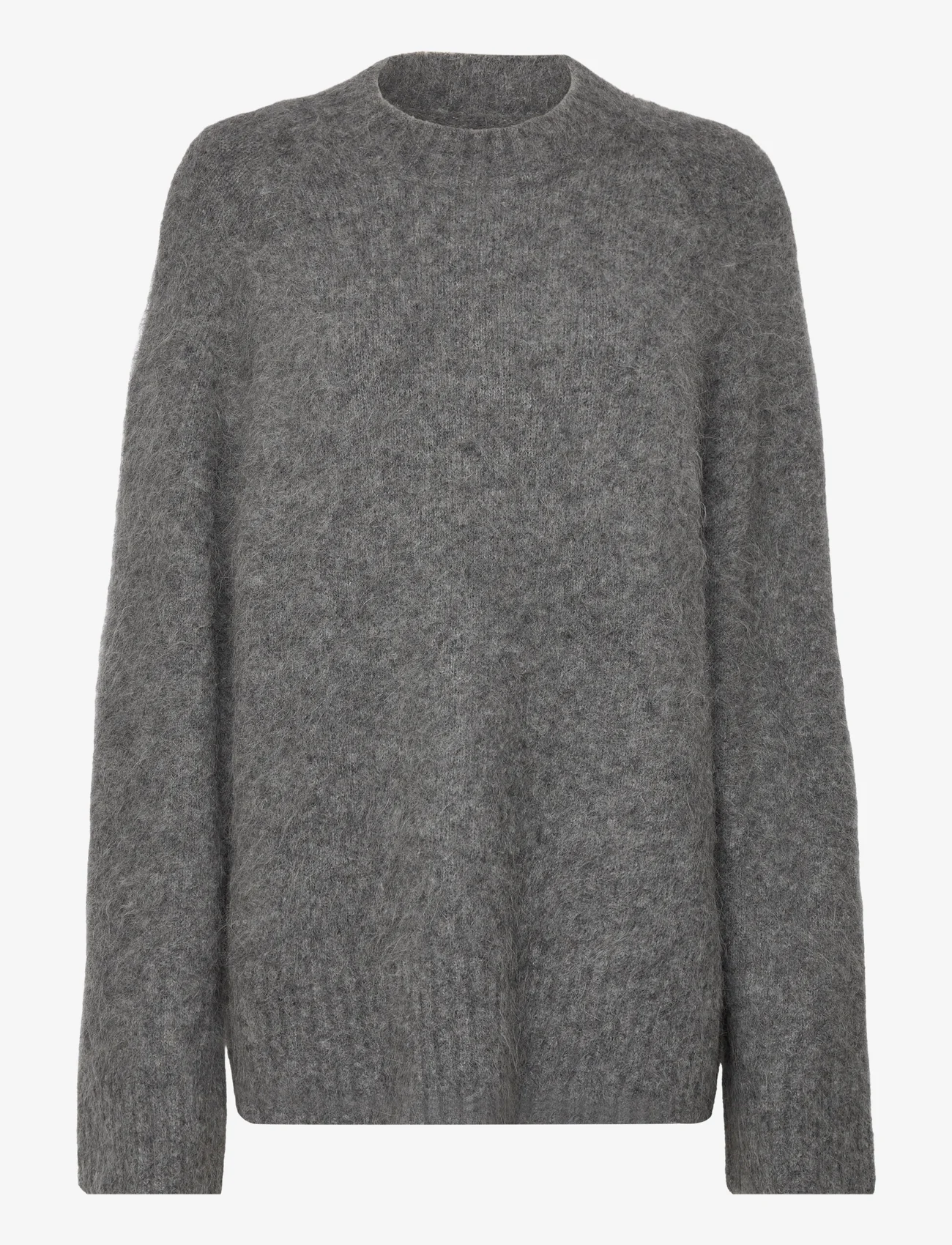 HOLZWEILER - Fure Fluffy Knit Sweater - gebreide truien - dk. grey - 0