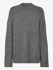 HOLZWEILER - Fure Fluffy Knit Sweater - jumpers - dk. grey - 0