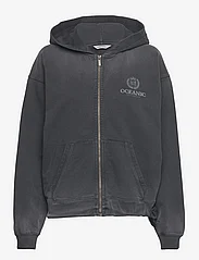 HOLZWEILER - W. Omen Oceanic Zip Hoodie - sweatshirts & hættetrøjer - dk. grey - 0