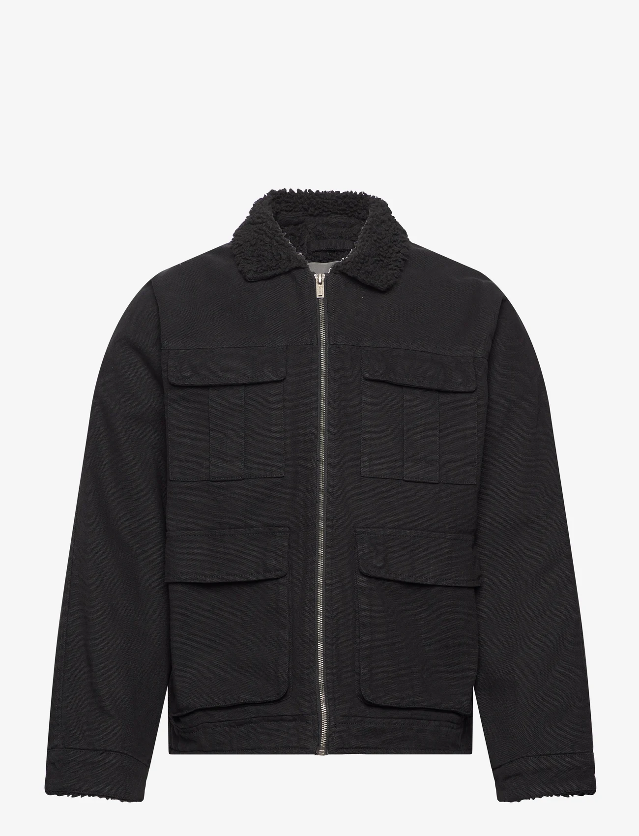 HOLZWEILER - Clash Washed Jacket - spring jackets - black washed - 0