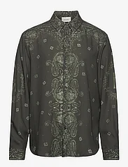 HOLZWEILER - Elja Paisley Shirt - kasdienio stiliaus marškiniai - dk. green mix - 0