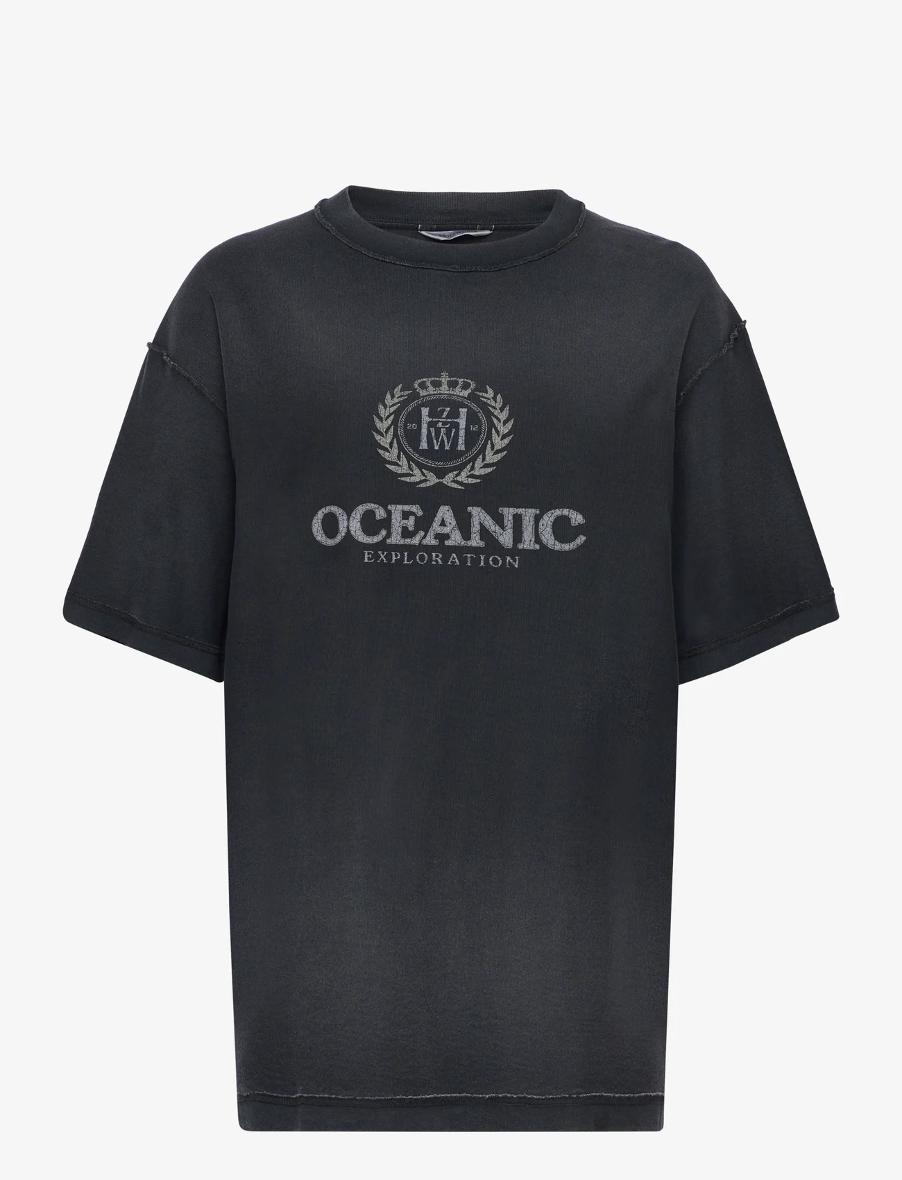 HOLZWEILER - Affection Oceanic Tee - t-shirts - dk. grey - 0