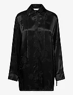 Pom Jaquard Shirt - BLACK