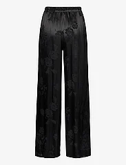HOLZWEILER - Pom Jaquard Trousers - wide leg trousers - black - 1