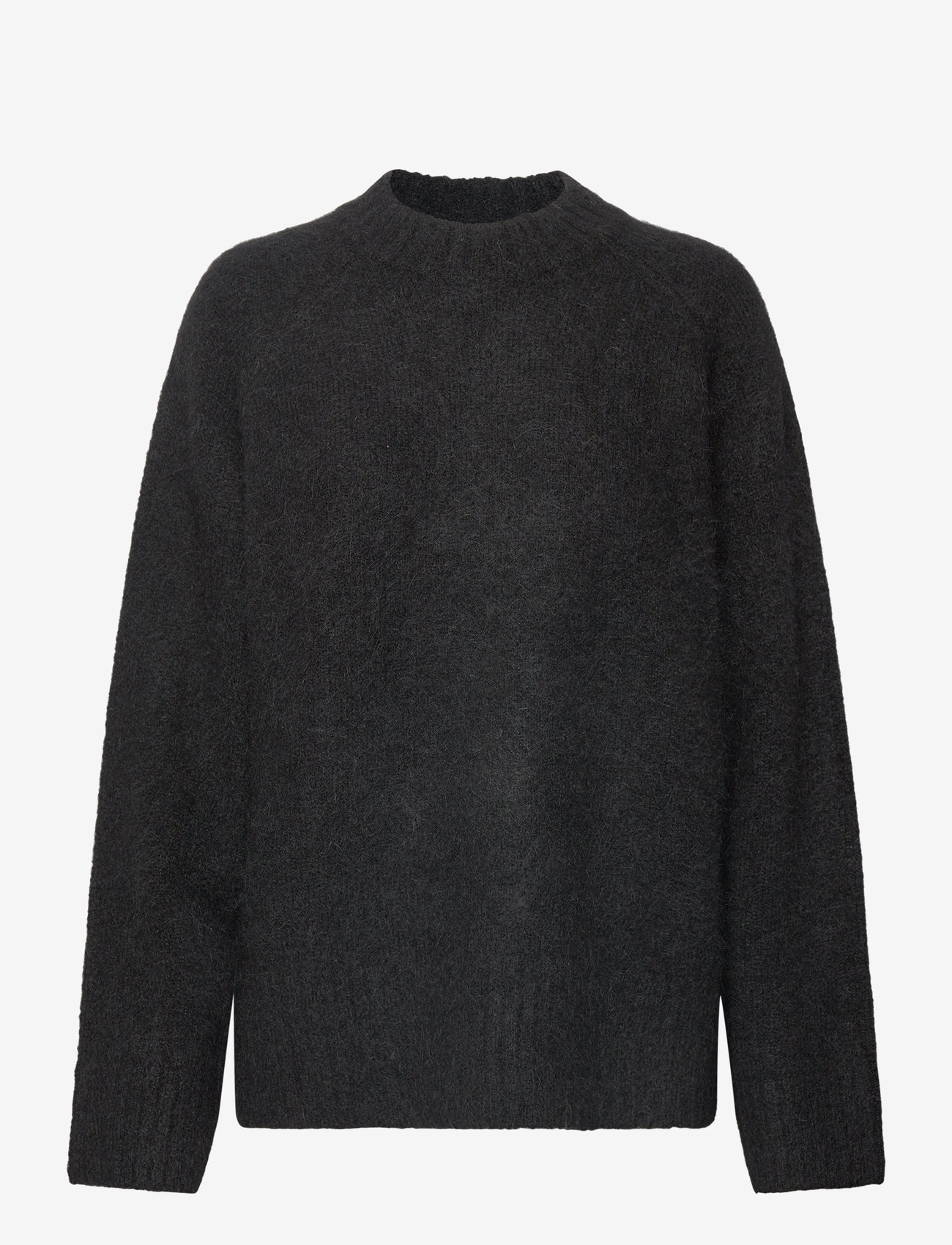 HOLZWEILER - Fure Fluffy Knit Sweater - stickade tröjor - black - 0