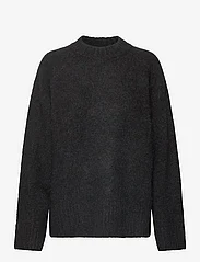 HOLZWEILER - Fure Fluffy Knit Sweater - jumpers - black - 0