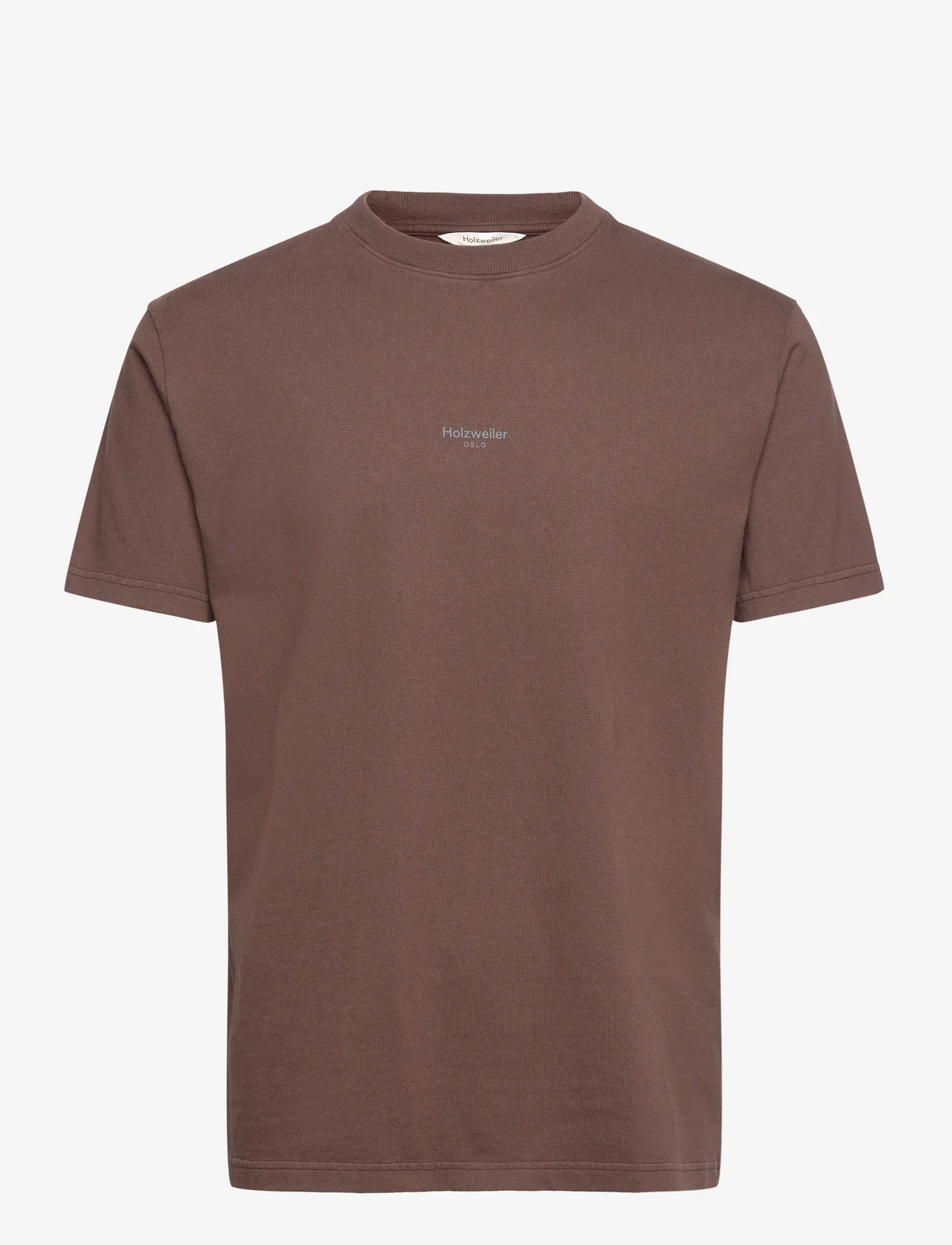 HOLZWEILER - Tucker Oslo Tee - t-shirts - dk. brown - 0