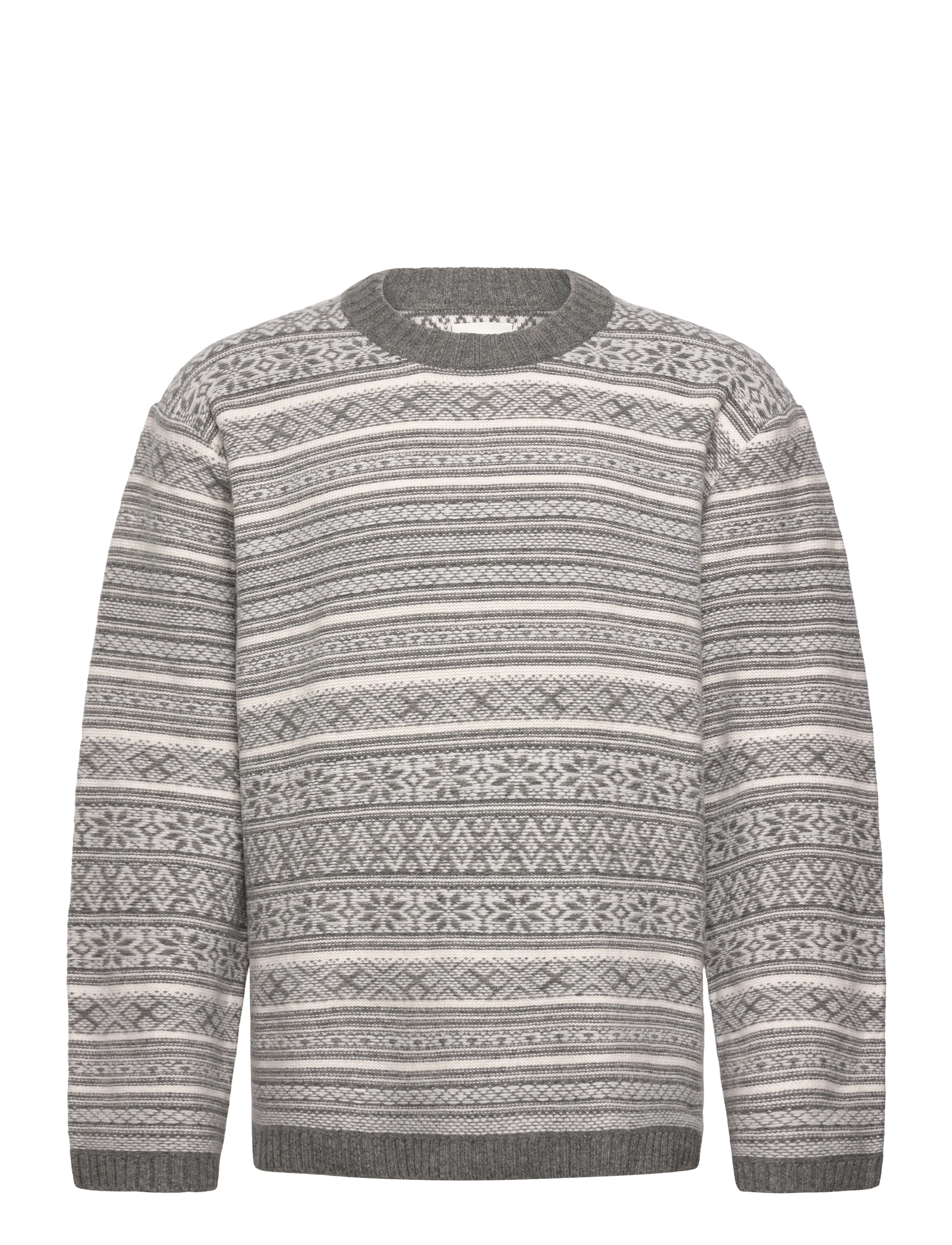 HOLZWEILER Antarctic Nordic Crew - Strickmode - GREY MIX / grey