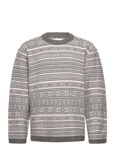 HOLZWEILER Antarctic Nordic Crew - Clothing - GREY MIX / grey