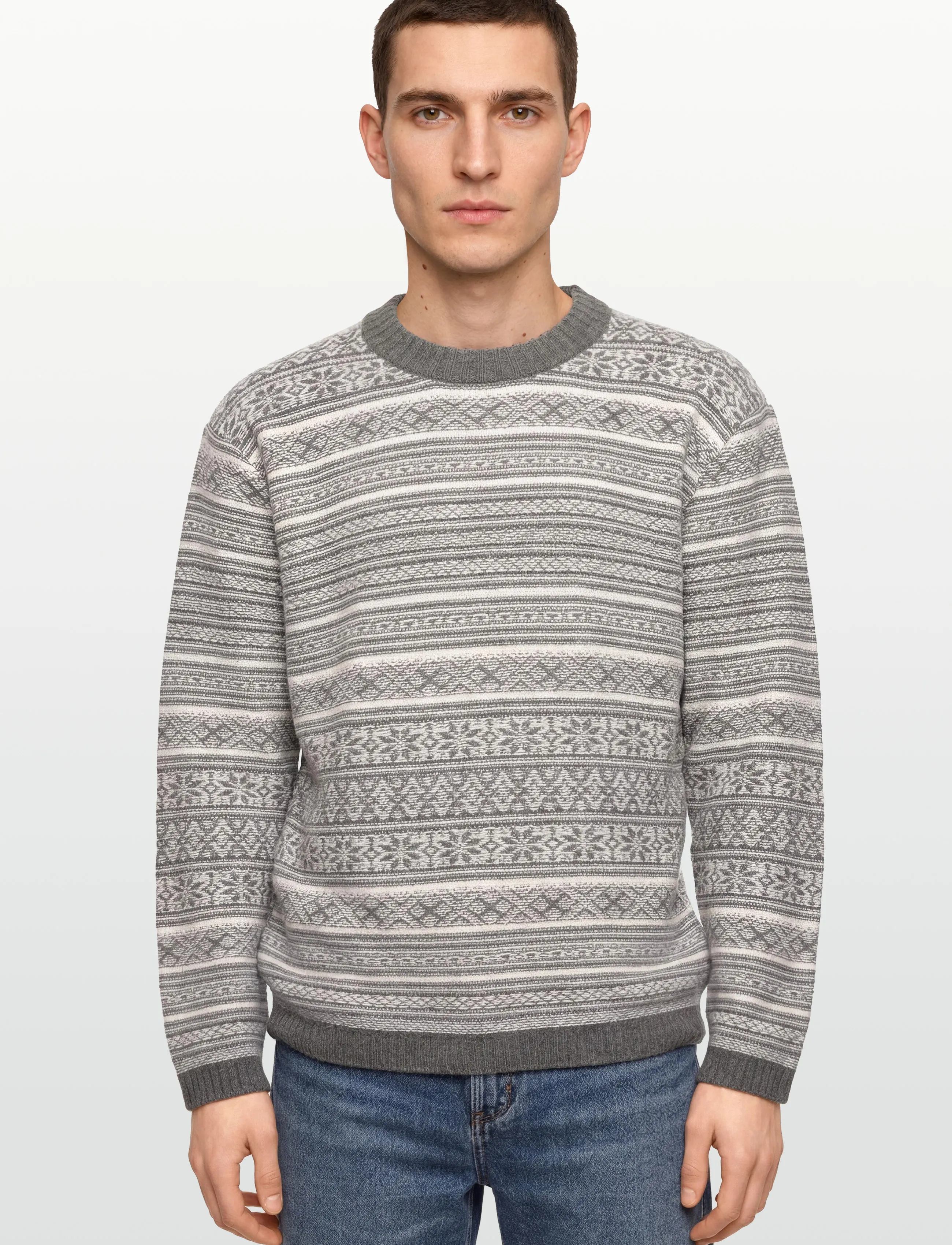 HOLZWEILER - Antarctic Nordic Crew - basic knitwear - grey mix - 3