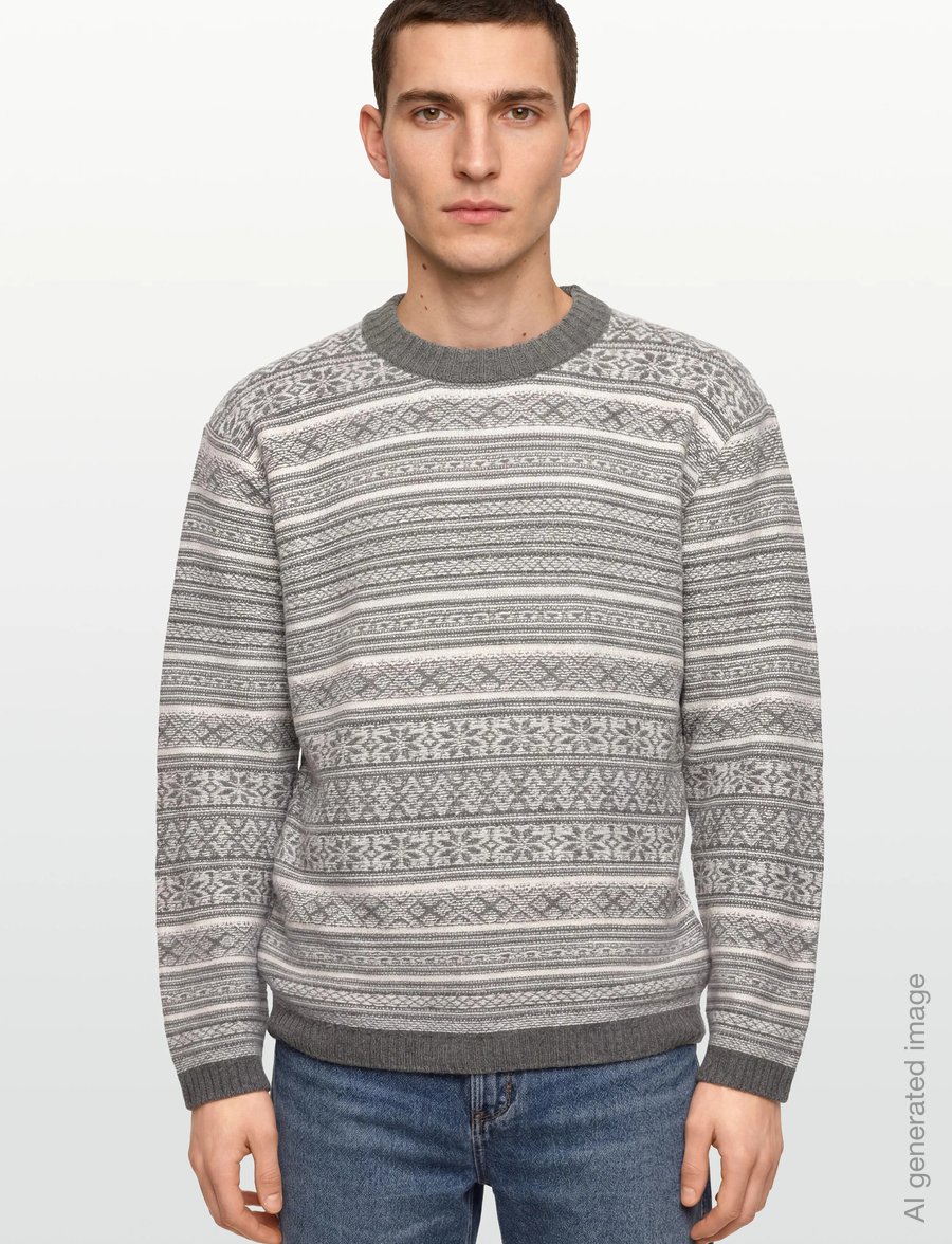 HOLZWEILER - Antarctic Nordic Crew - rund hals - grey mix - 3