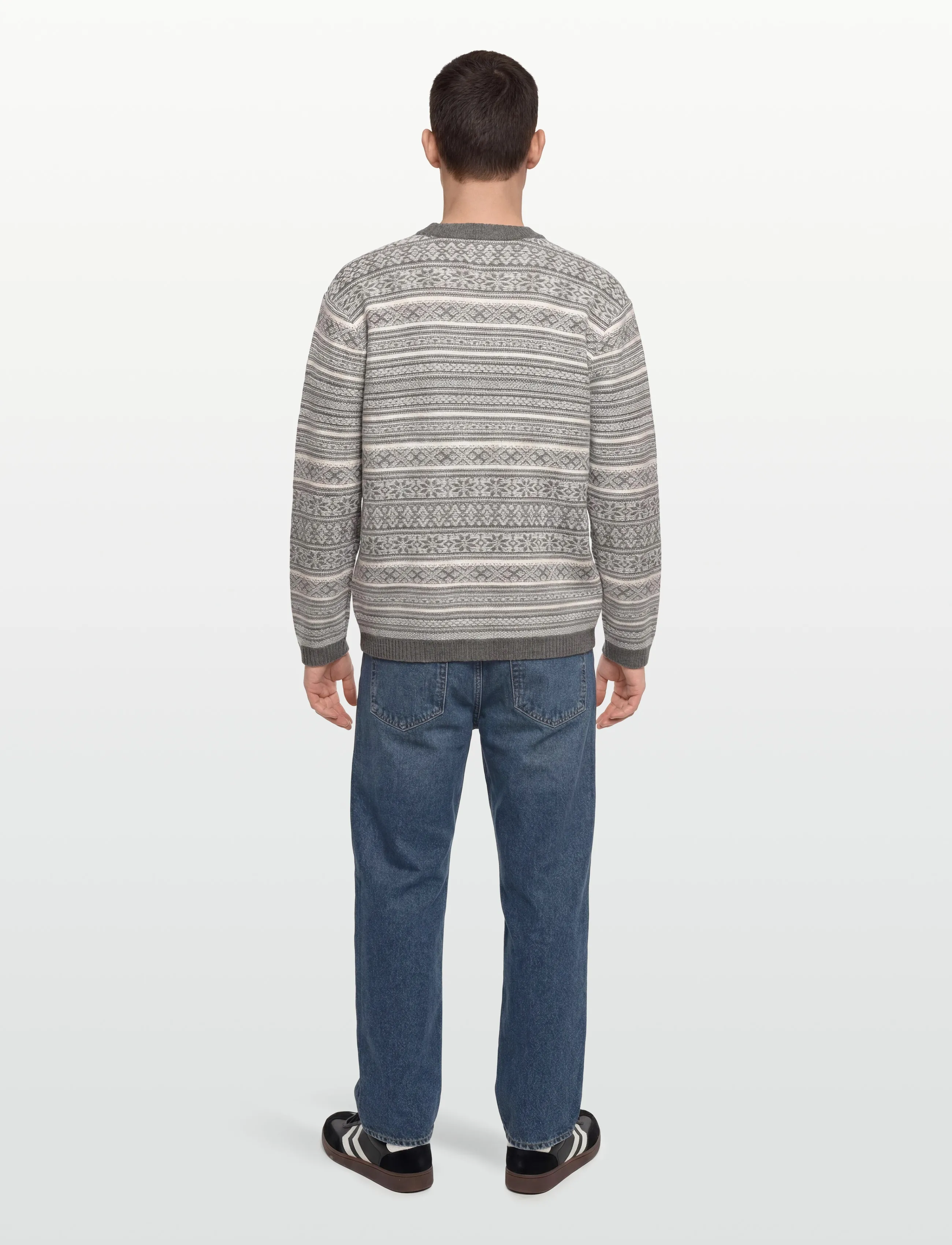 HOLZWEILER - Antarctic Nordic Crew - basic knitwear - grey mix - 4