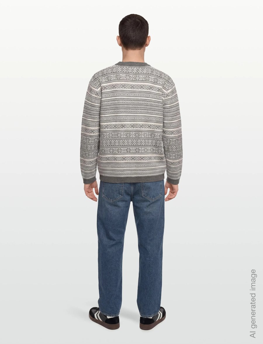 HOLZWEILER - Antarctic Nordic Crew - rund hals - grey mix - 4