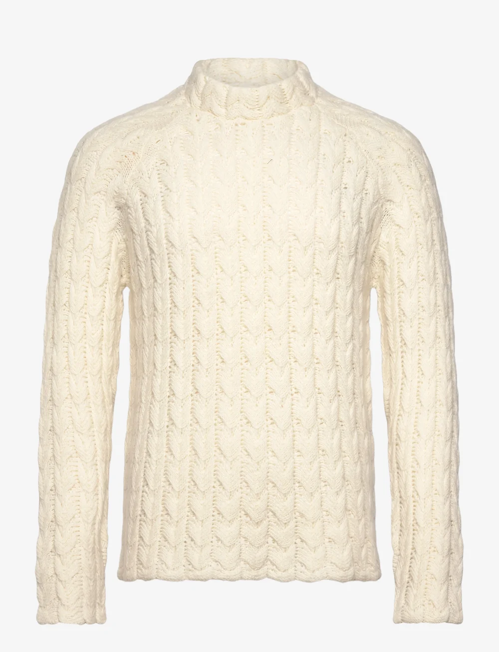 HOLZWEILER - Caraway Cable Crew - rund hals - ecru - 0