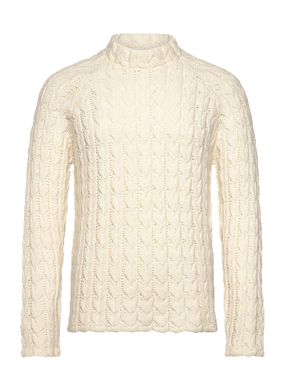 HOLZWEILER Caraway Cable Crew - Clothing - ECRU / cream