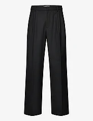 HOLZWEILER - Lan Pleat Trousers - kostiumo kelnės - black - 0