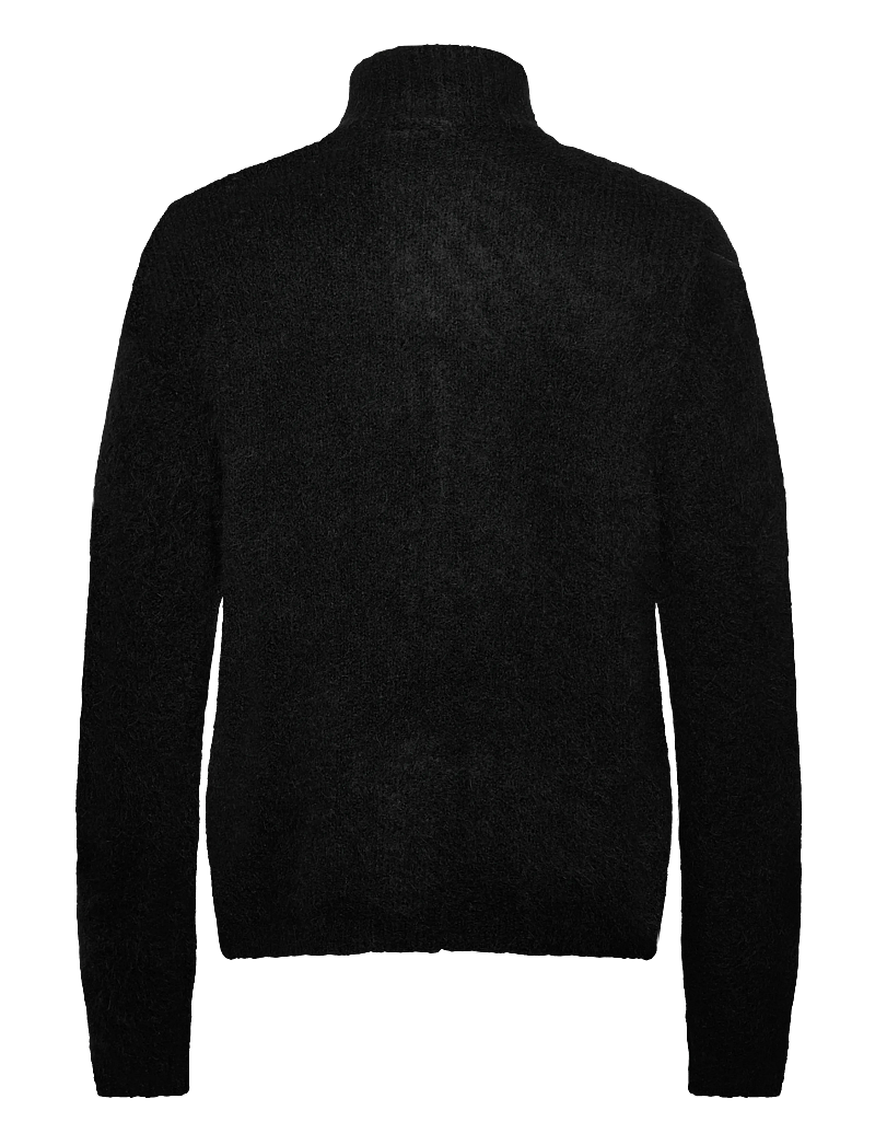 HOLZWEILER - Atlantic Hairy Zip Cardigan - half zip-tröjor - black - 1