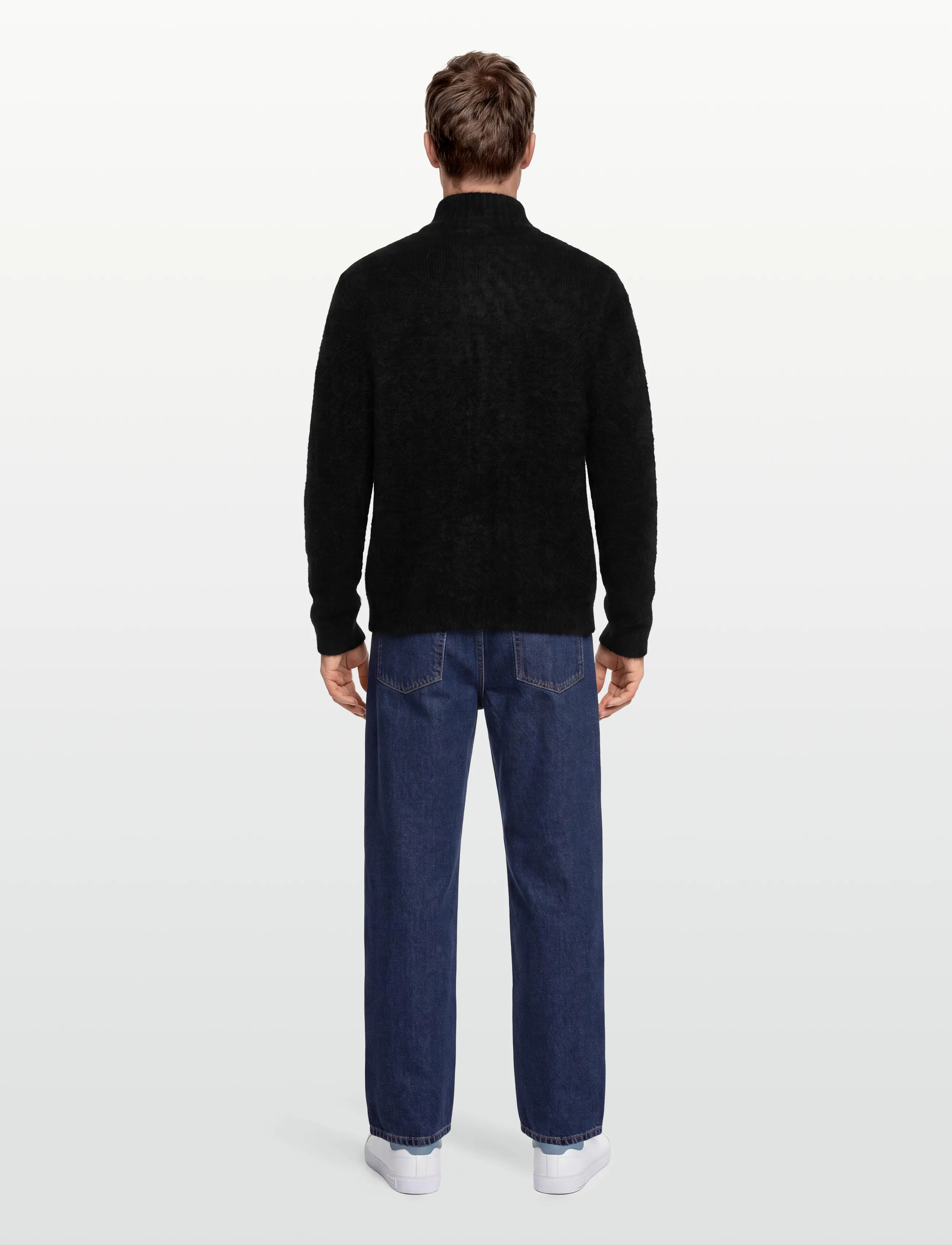 HOLZWEILER - Atlantic Hairy Zip Cardigan - full zip tröjor - black - 4