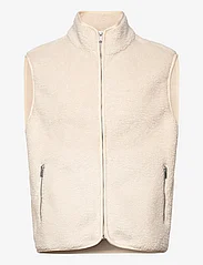 HOLZWEILER - Min Fleece Vest - mid layer jackets - ecru - 0