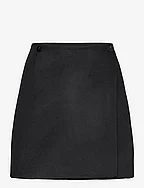 Erina Wool Skirt - BLACK