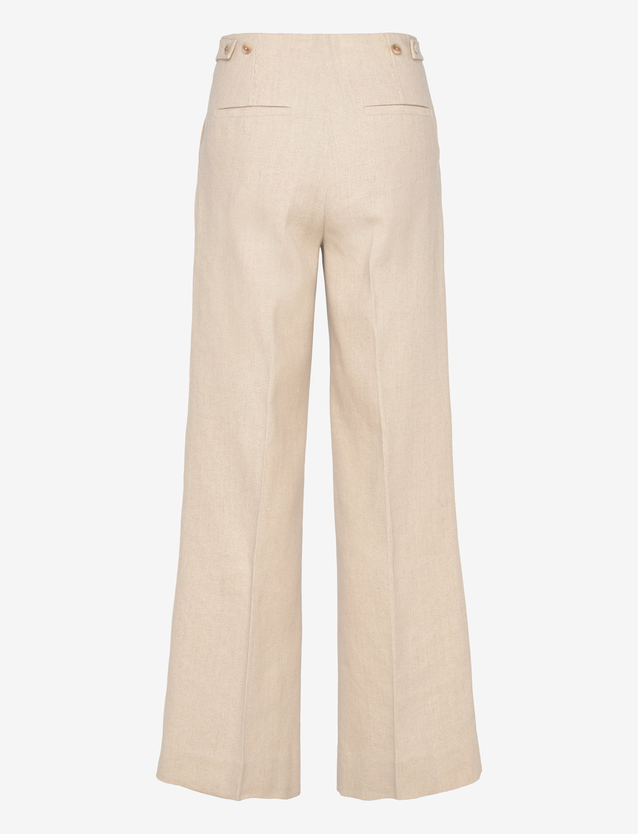 HOLZWEILER - Ella Linen Trousers - hørbukser - ecru - 1