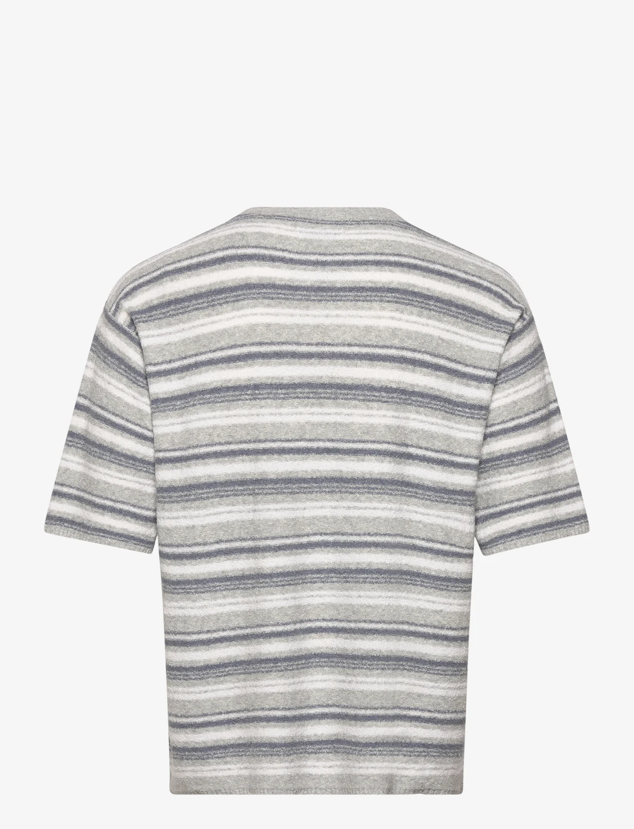 HOLZWEILER - Ranger Striped Knit Tee - kortærmede t-shirts - blue mix - 1