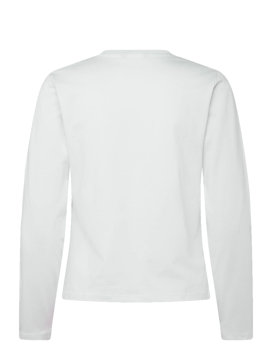 HOLZWEILER - W. Regular Long Sleeve - langärmlige tops - white - 2