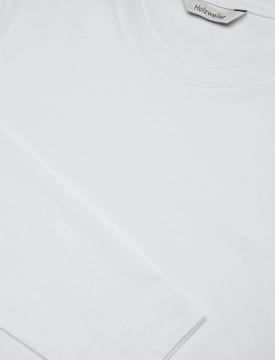HOLZWEILER - W. Regular Long Sleeve - langärmlige tops - white - 5