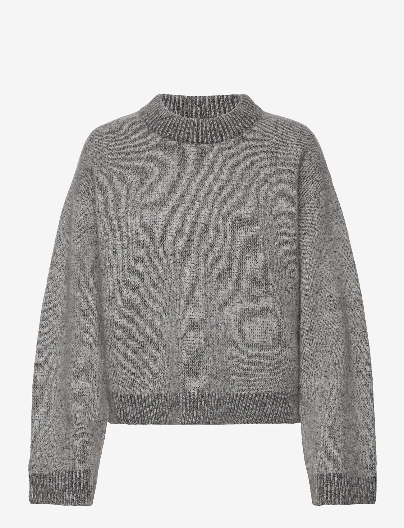 HOLZWEILER - Tine Knit Crew Neck - striktrøjer - dk. grey mix - 0