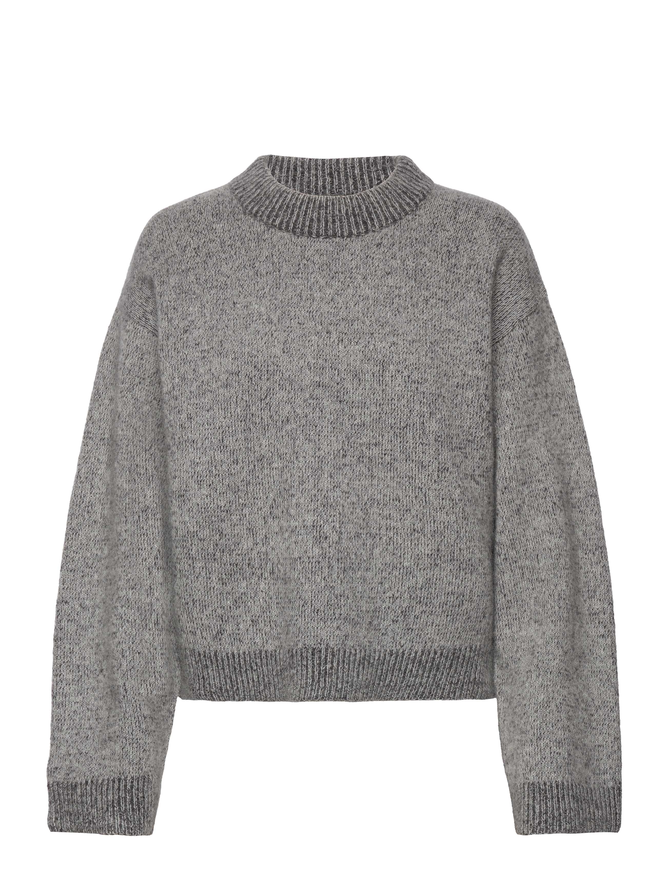HOLZWEILER Tine Knit Crew Neck - HOLZWEILER - DK. GREY MIX / grey