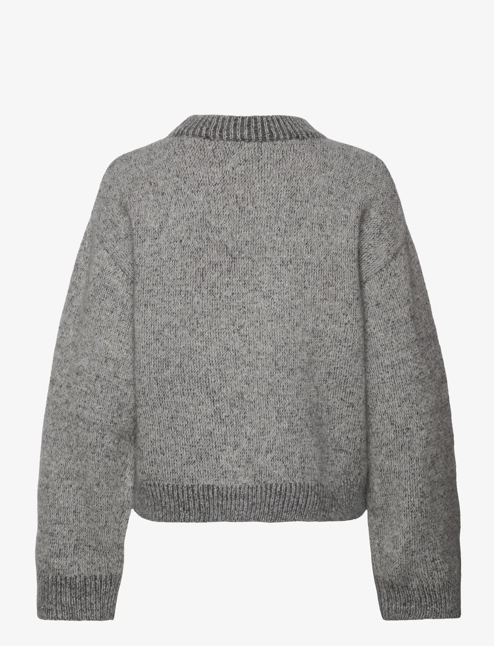 HOLZWEILER - Tine Knit Crew Neck - striktrøjer - dk. grey mix - 1