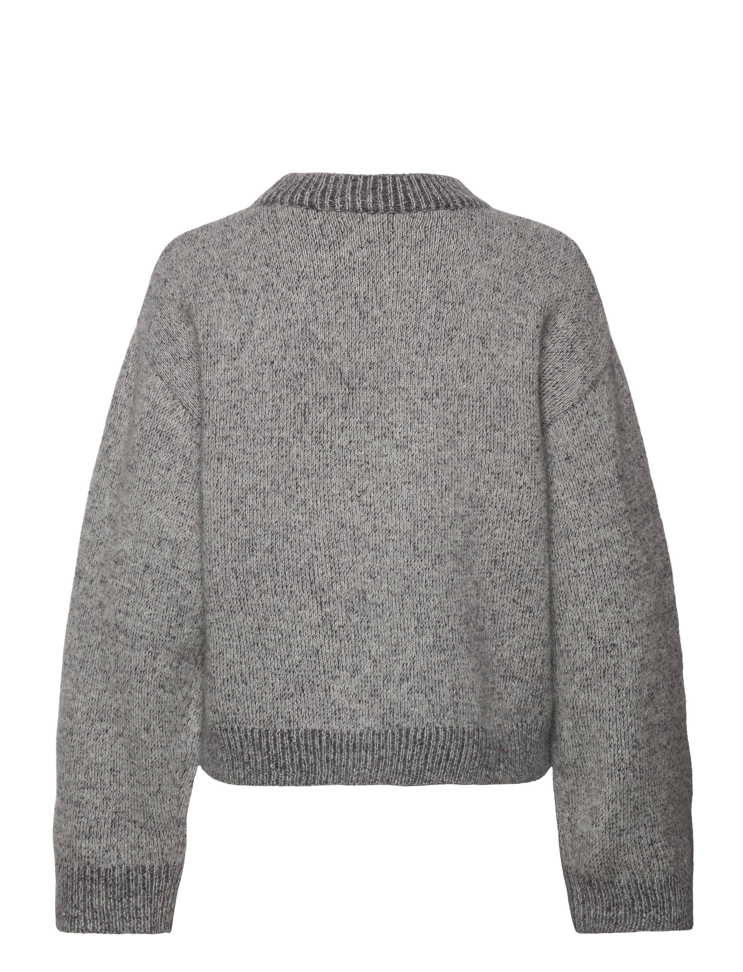 HOLZWEILER - Tine Knit Crew Neck - pullover - dk. grey mix - 1