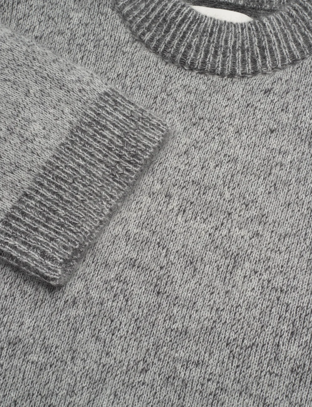 HOLZWEILER - Tine Knit Crew Neck - striktrøjer - dk. grey mix - 2
