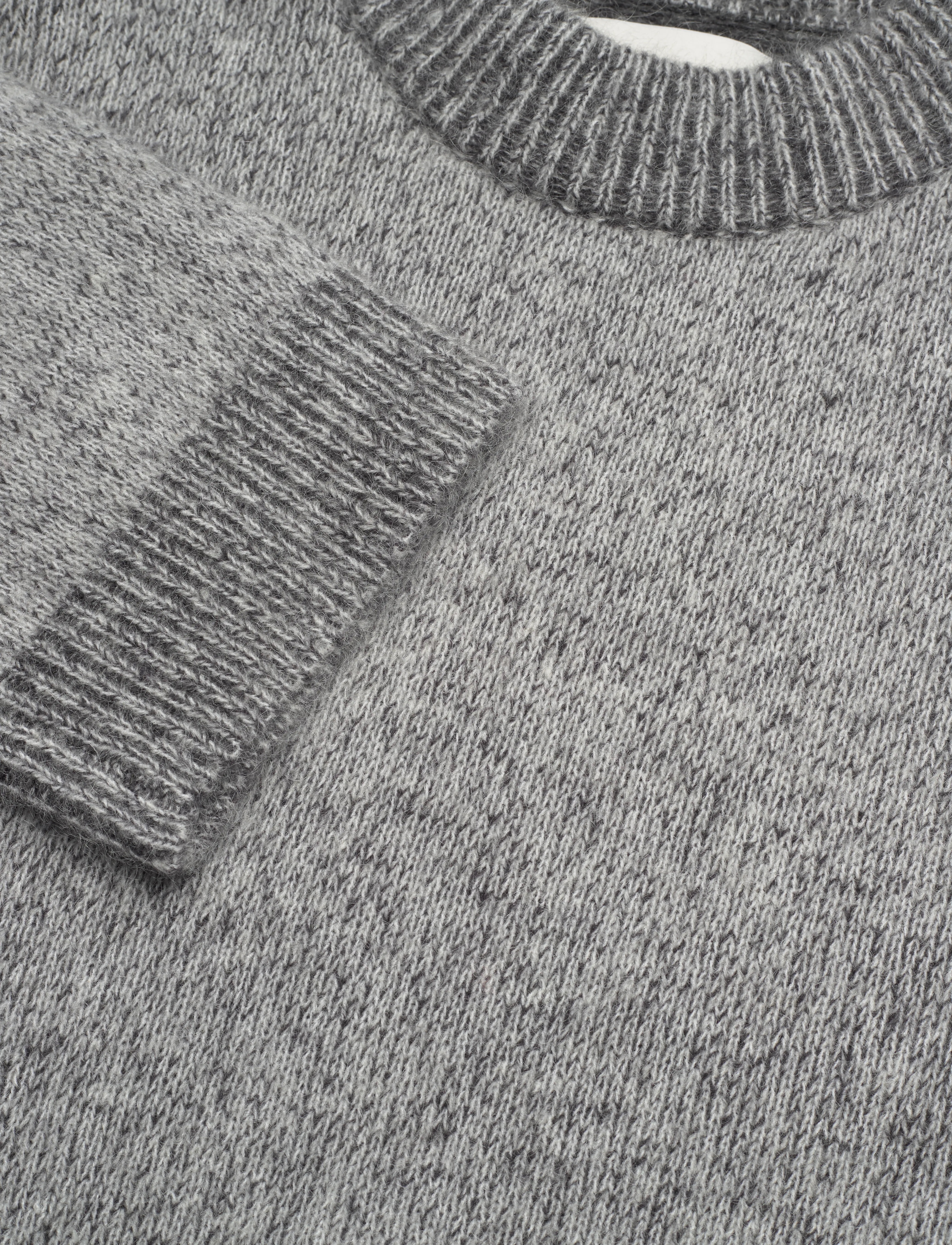 HOLZWEILER - Tine Knit Crew Neck - pullover - dk. grey mix - 2