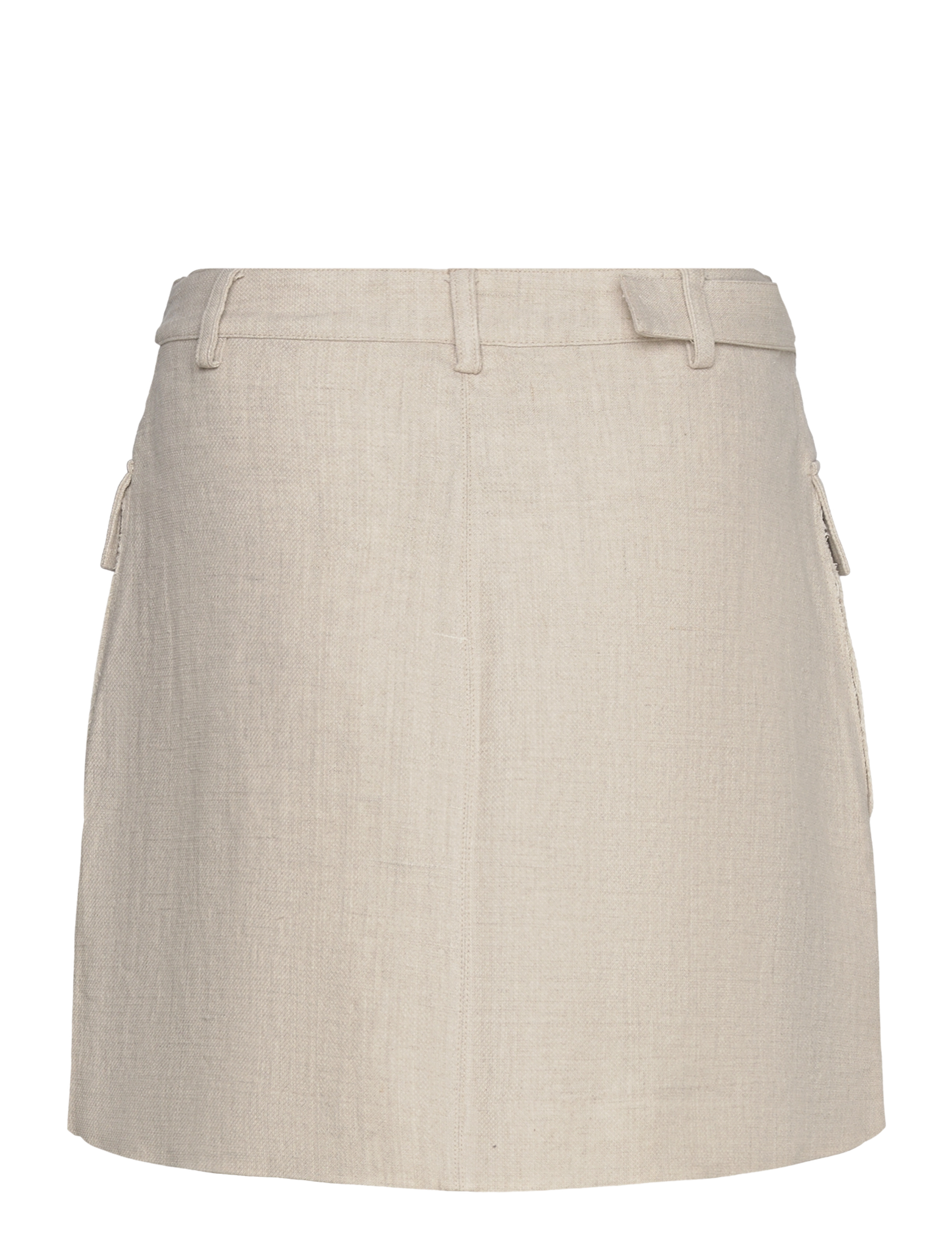 HOLZWEILER - Gorti Linen Skirt - korte nederdele - sand - 1