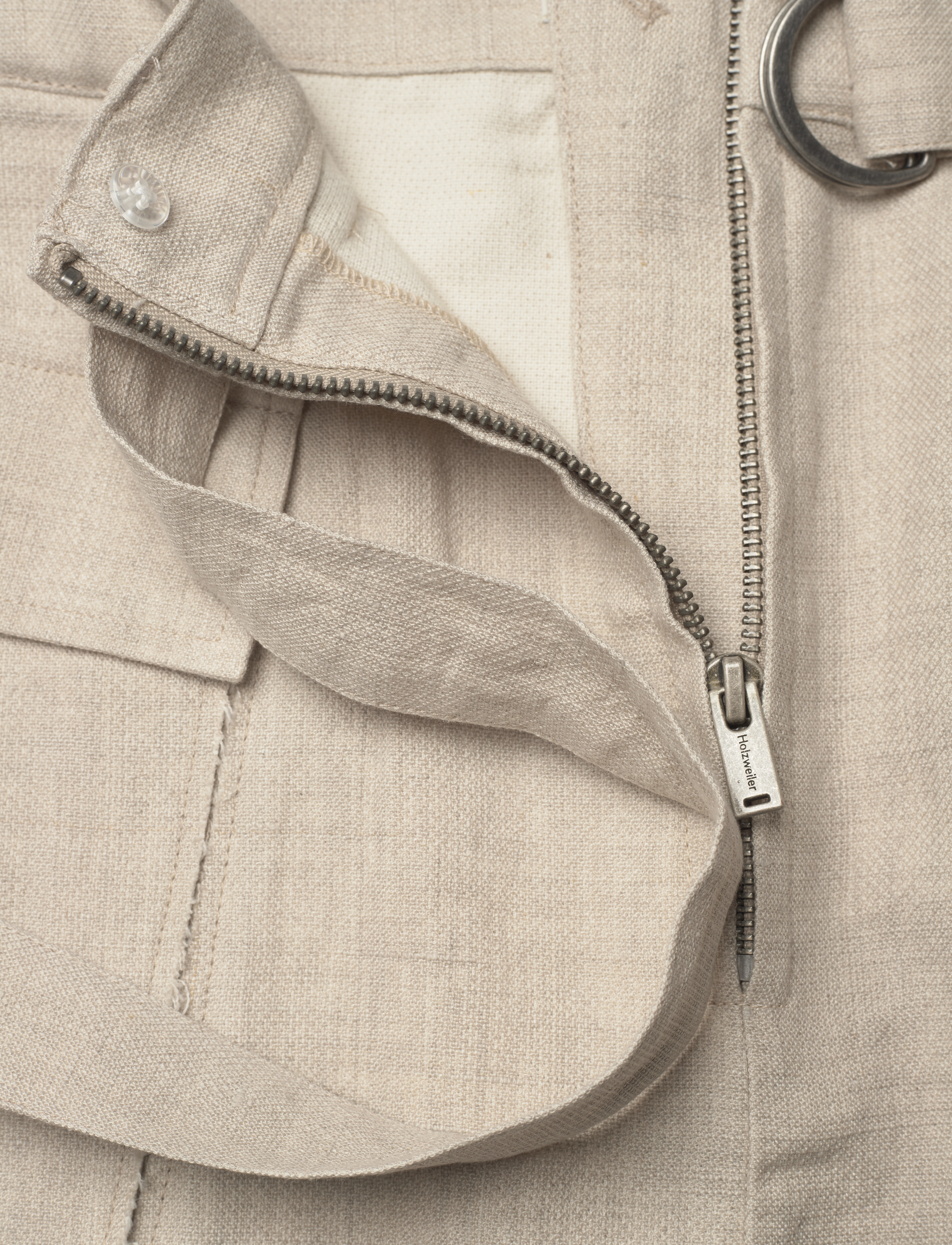 HOLZWEILER - Gorti Linen Skirt - korte nederdele - sand - 3