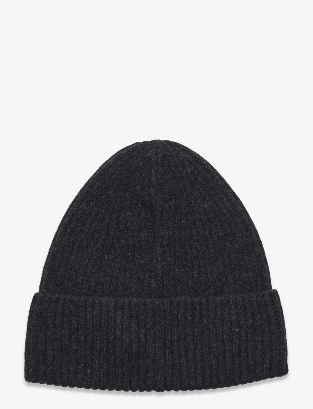 HOLZWEILER - Lambswool Rib Beanie - mössor - dk. grey - 1