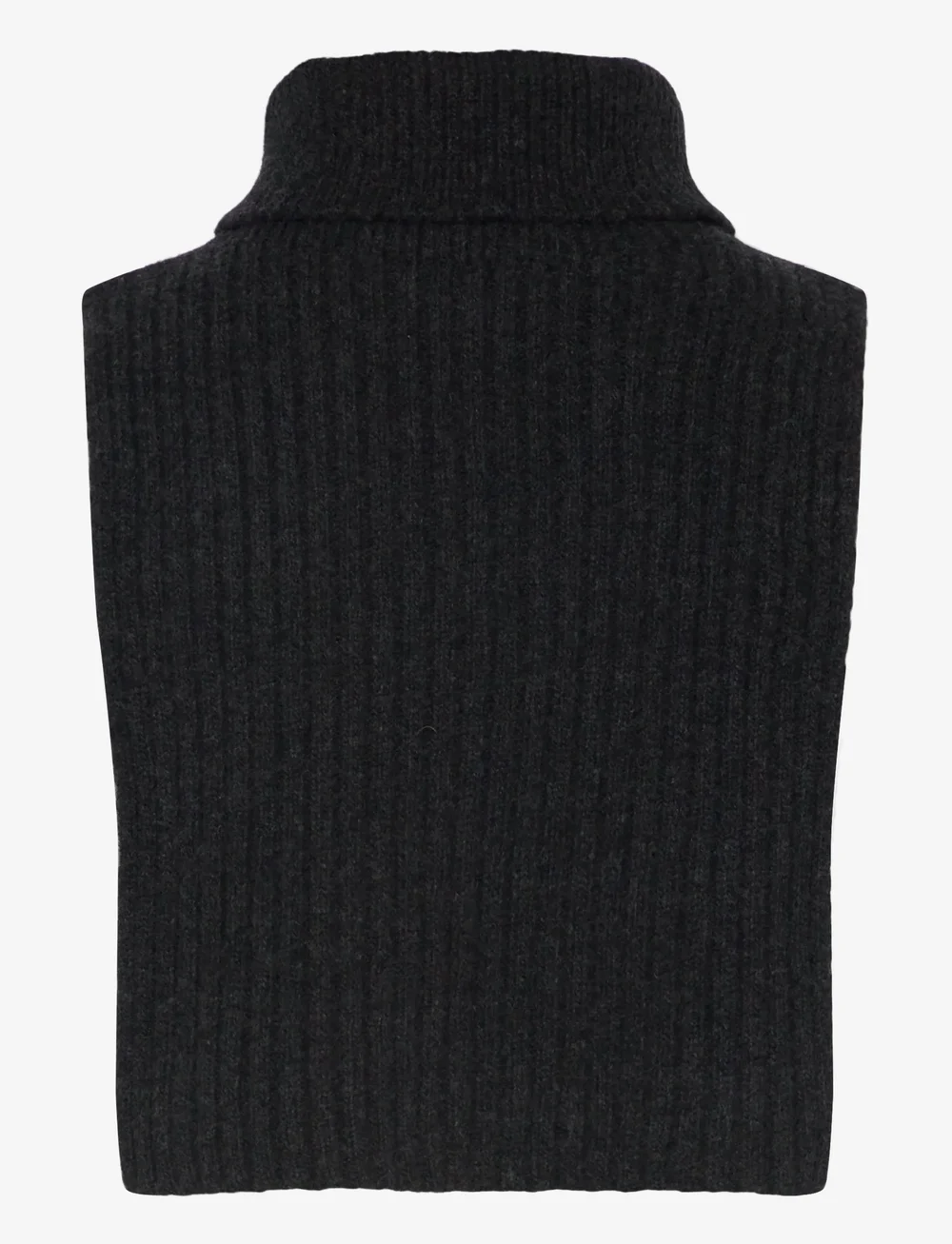 HOLZWEILER - Lambswool Rib Bib - kaelasoojendaja - dk. grey - 1