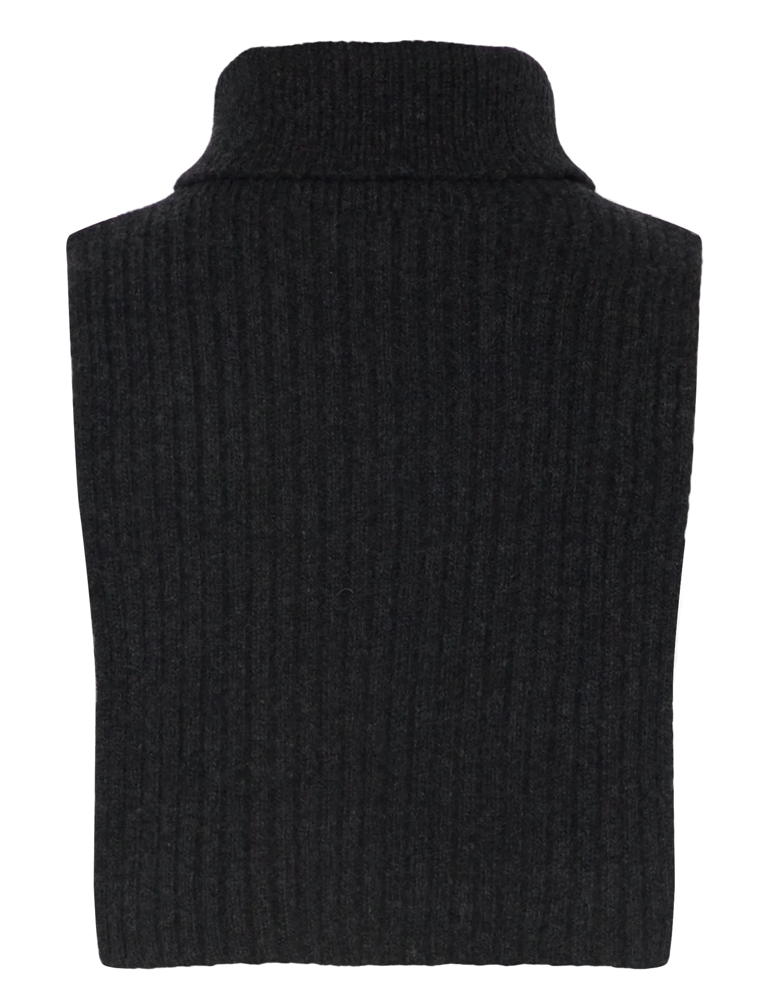 HOLZWEILER - Lambswool Rib Bib - dk. grey - 1