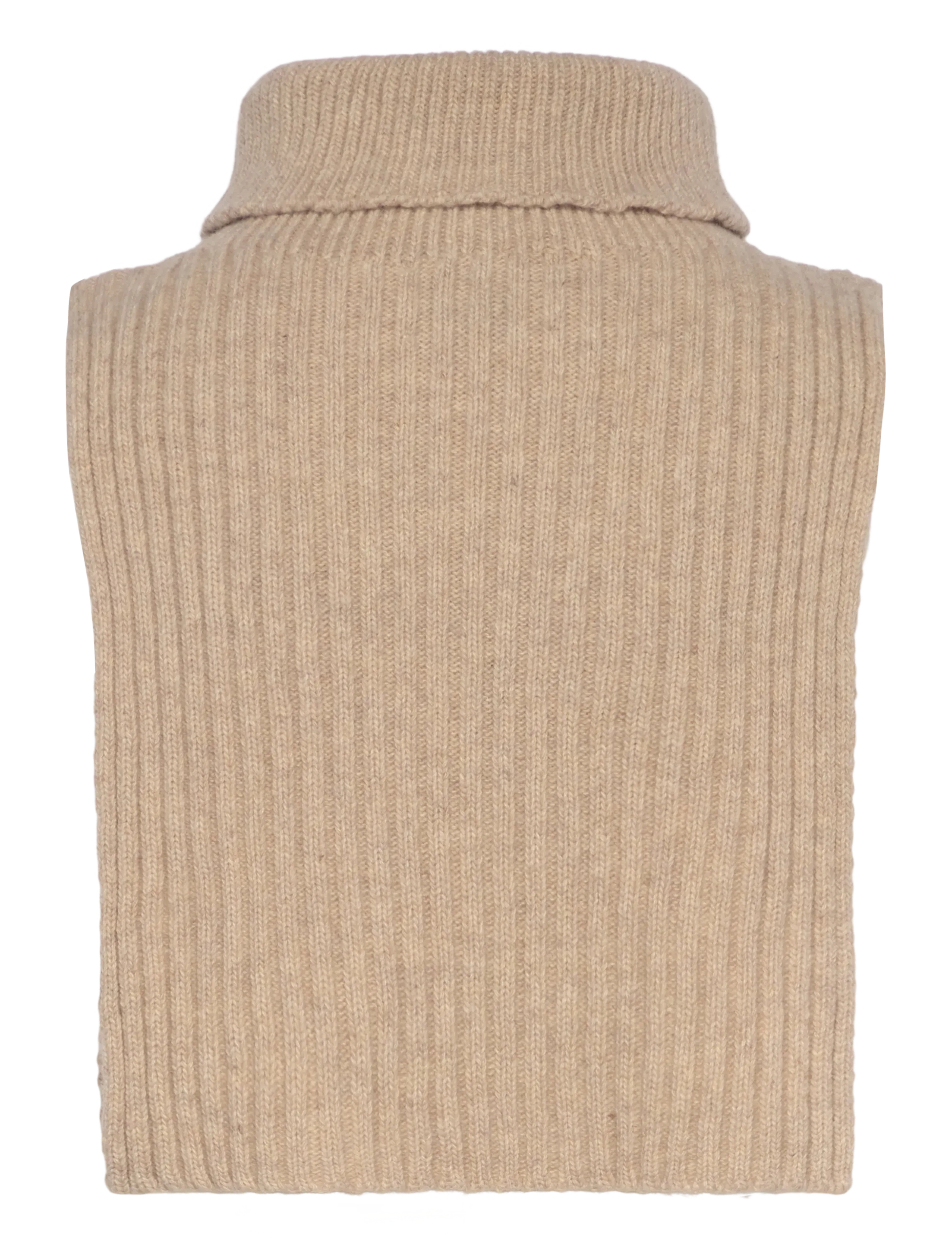 HOLZWEILER - Lambswool Rib Bib - sand - 1